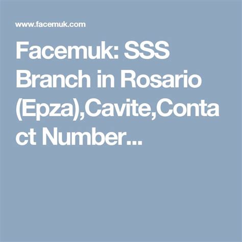 SSS EPZA Rosario .